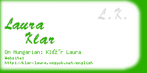 laura klar business card